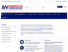 Tablet Screenshot of americanworkspace.com